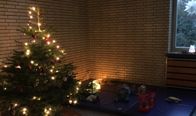 Lichterfest 2016 - Ein geschmückter Tannenbaum im Foyer